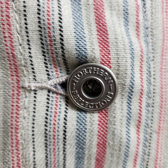 Northern Reflections Vintage Y2K Trucker Jacket-stripe - Picture 5 of 6